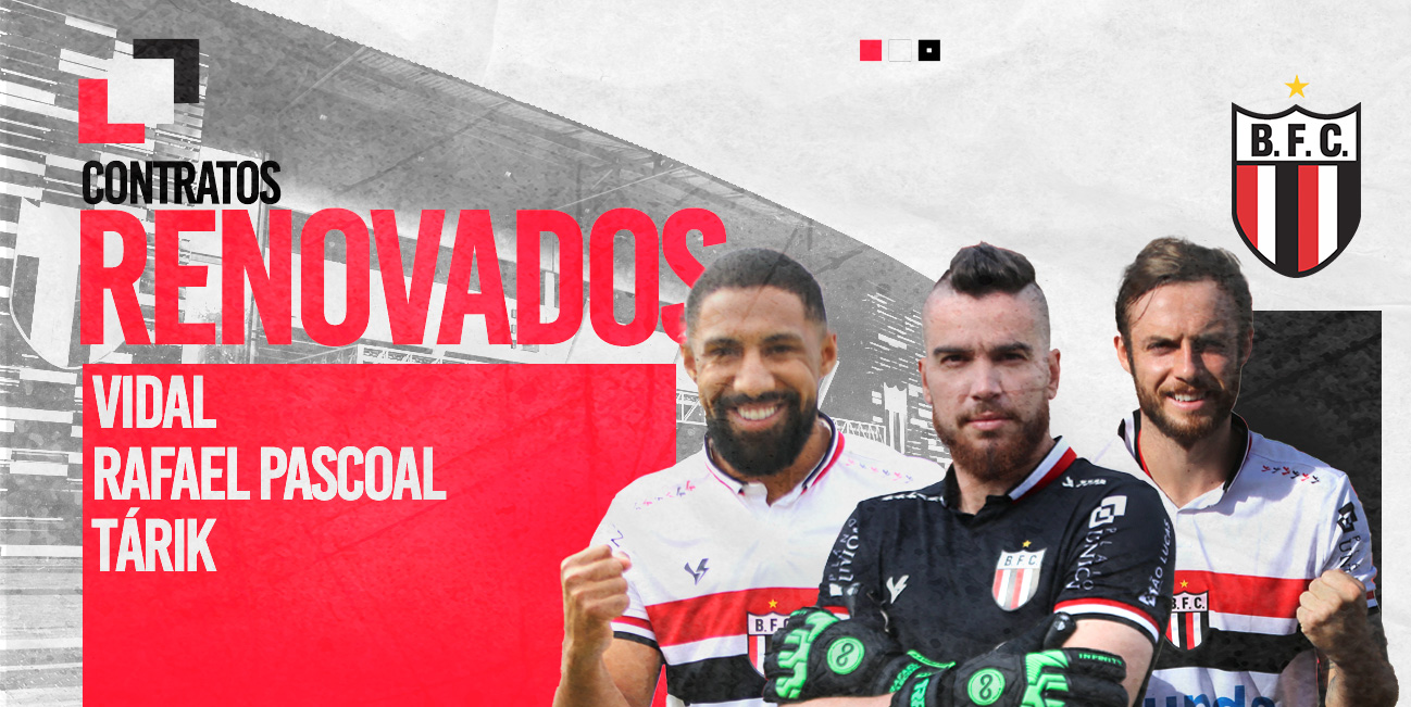 Botafogo renova contrato com Tárik, Vidal e Rafael Pascoal - Botafogo  Futebol SA